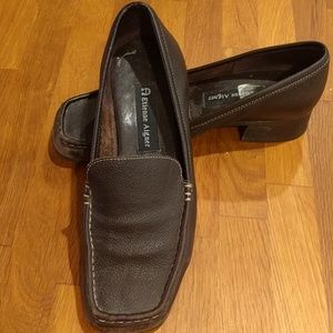 Etienne Aigner Shoes, Leather, Dark Brown
